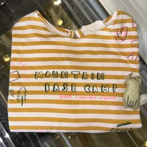 GUC ZARA Stripped ⛺️Base Camp L/S shirt